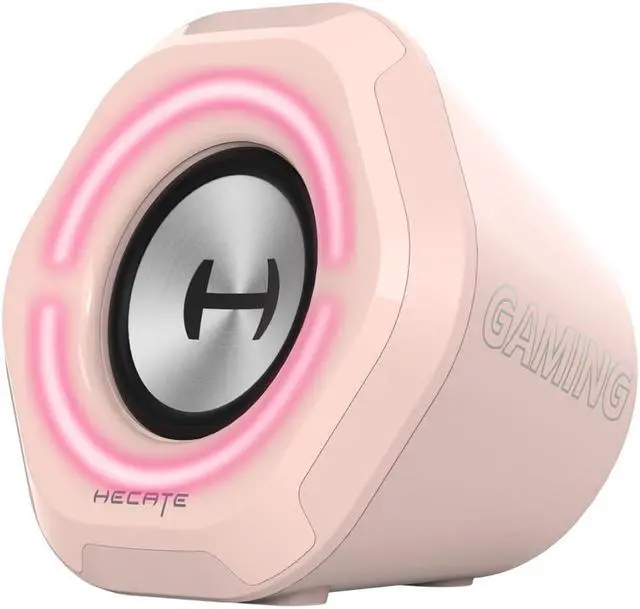 Alt view image 2 of 5 - Hecate by Edifier G1000 RGB Gaming 2.0 Speakers for desktop, USB, Aux & Bluetooth 5.3 inputs, USB powered Pink