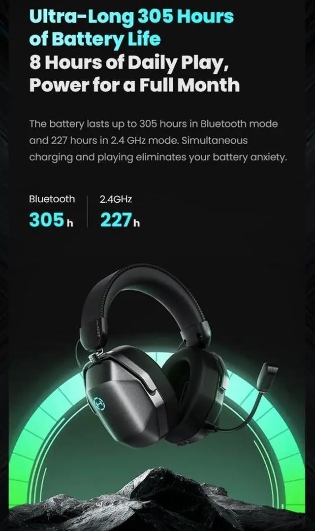 Alt view image 3 of 7 - Hecate by Edifier G5 MAX Quad-Mode Gaming Headset Equipped with THX 7.1.4 Spatial Audio+
put you at the center of a 360° soundfield.