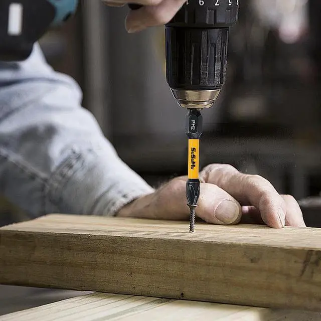 Alt view image 6 of 7 - SUSUMU Impact Phillips Head Set 24pcs (SL3-SL6&PH1-PH3), 2.5cm/1"&5cm/2" S2 Alloy Steel Screwdriver bit set