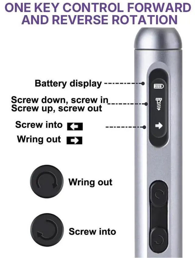 Alt view image 6 of 7 - SUSUMU Notebook precision disassembly maintenance rechargeable electric screwdriver set LED digital display high-end, powerful motor, five-speed torque adjustment, free maintenance, S2, aluminum alloy