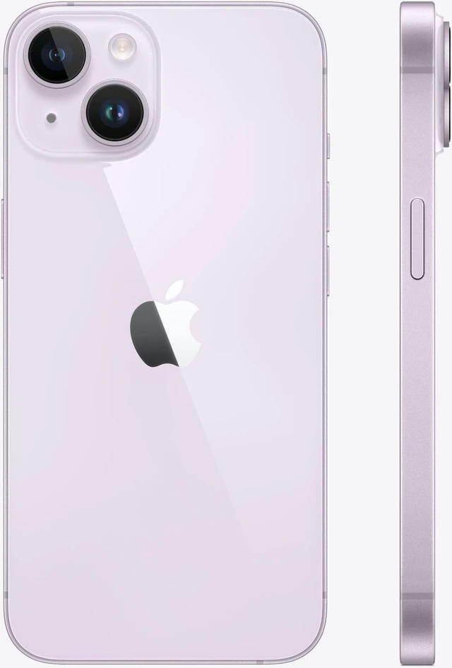 Alt view image 4 of 6 - Apple iPhone 14 256GB Fully Unlocked Purple - Grade A