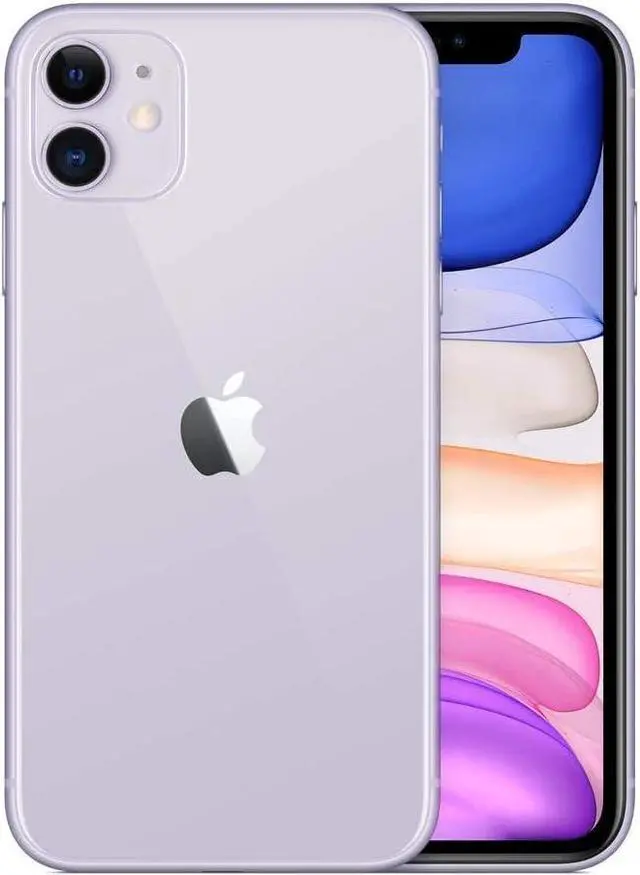 Alt view image 2 of 5 - Apple iPhone 11 64GB Fully Unlocked Purple - Grade A