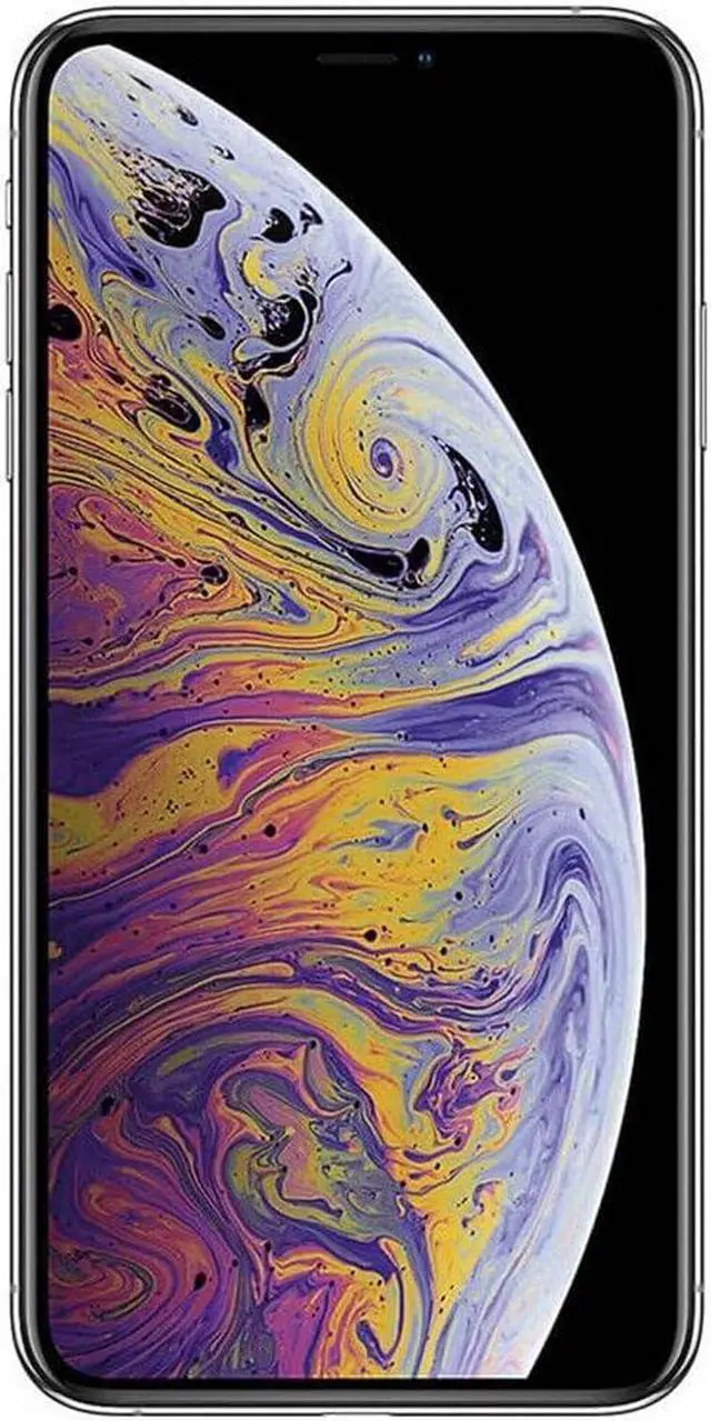 Alt view image 5 of 5 - Apple iPhone XS Max 64GB Fully Unlocked Silver - Grade A