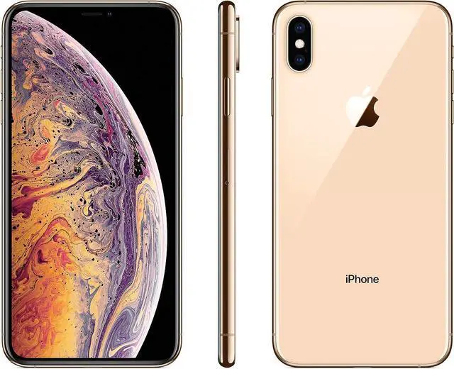 Alt view image 4 of 5 - Apple iPhone XS Max 512GB Fully Unlocked Gold - Grade A