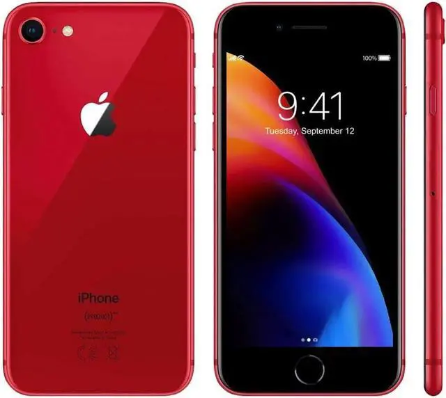 Alt view image 3 of 5 - Apple iPhone 8 64GB Fully Unlocked Red - Grade A