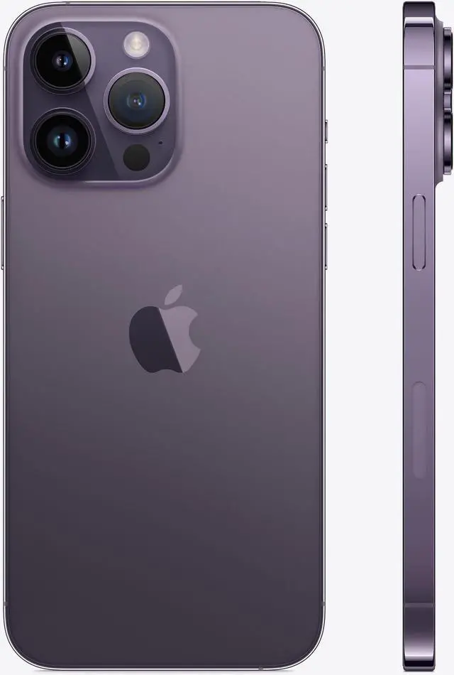 Alt view image 4 of 6 - Apple iPhone 14 PRO MAX 256GB Fully Unlocked Deep Purple - Grade B