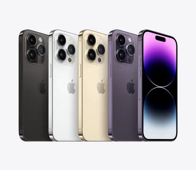 Alt view image 5 of 5 - Apple iPhone 14 PRO 1TB Fully Unlocked Deep Purple Very Good - Grade A-