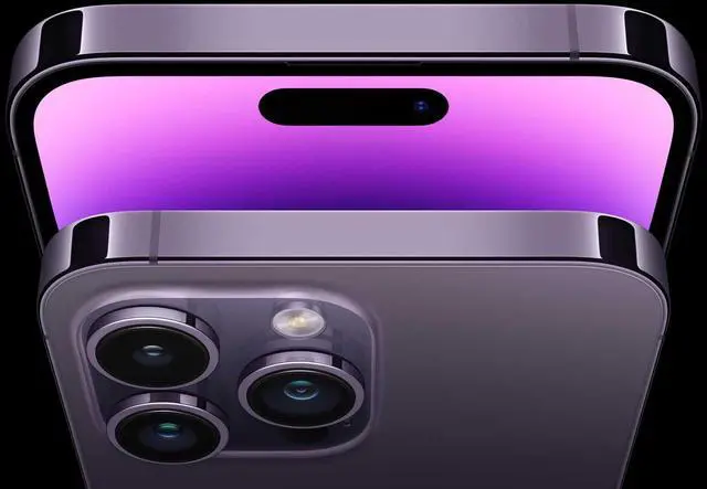 Alt view image 3 of 5 - Apple iPhone 14 PRO 1TB Fully Unlocked Deep Purple Very Good - Grade A-
