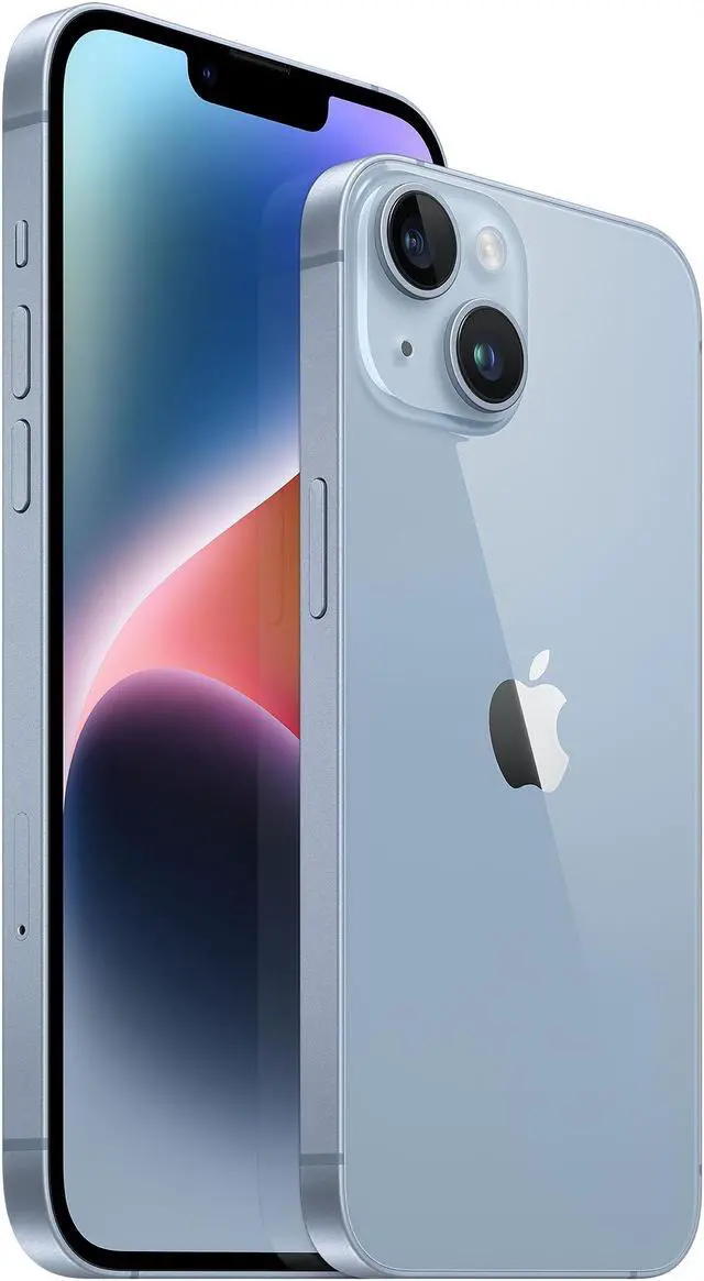 Alt view image 5 of 6 - Apple iPhone 14 128GB Fully Unlocked Blue - Grade B