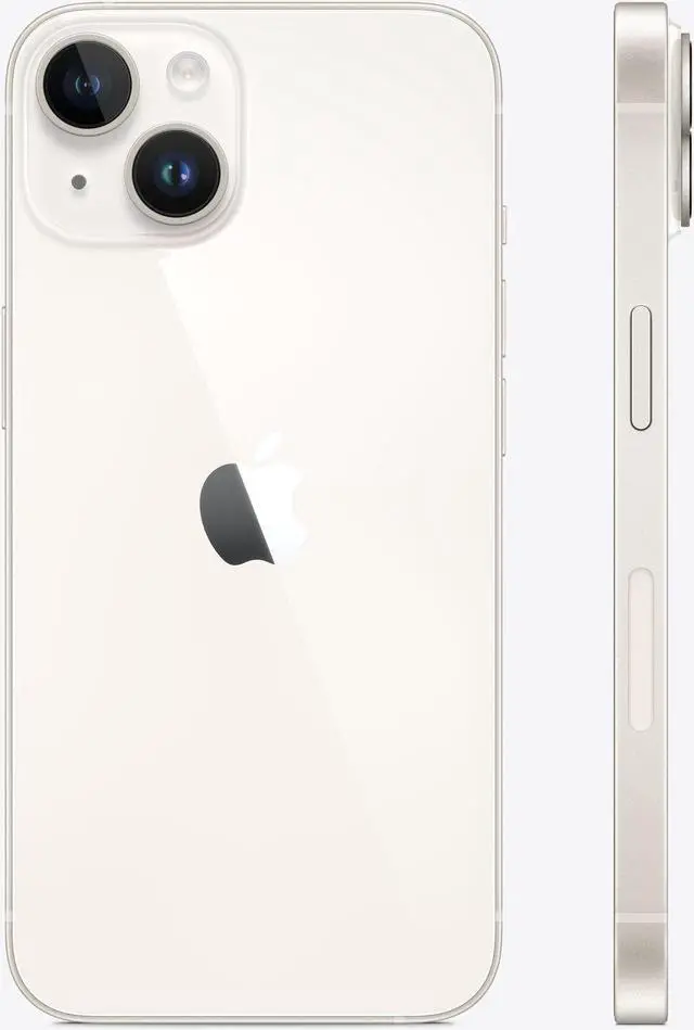 Alt view image 3 of 5 - Apple iPhone 14 256GB Fully Unlocked Starlight - Grade B