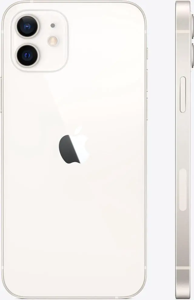 Alt view image 3 of 6 - Apple iPhone 12 64GB Fully Unlocked White Very Good - Grade B