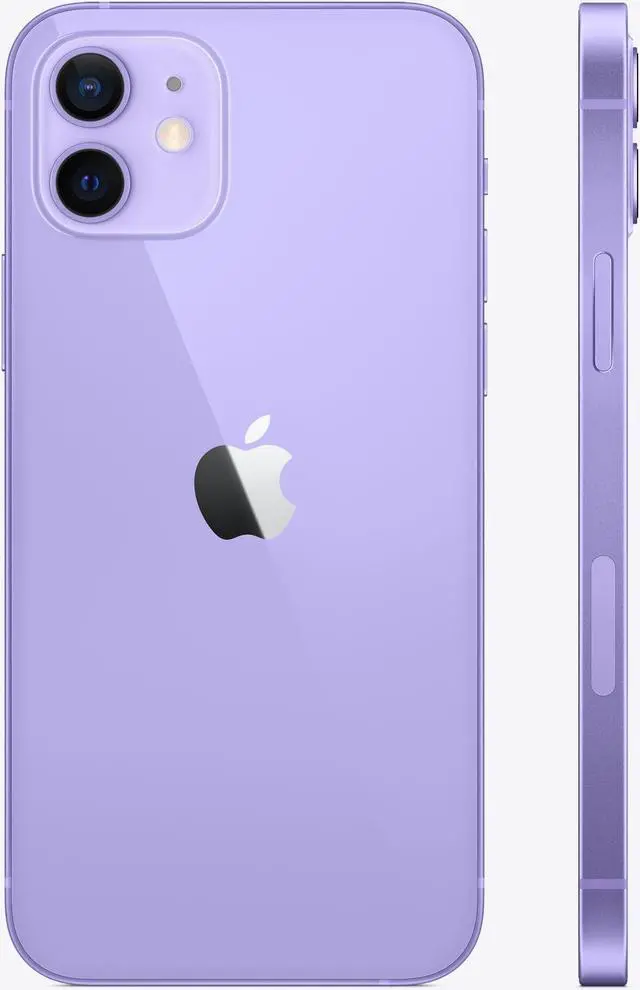 Alt view image 6 of 6 - Apple iPhone 12 Mini 128GB Fully Unlocked Purple Very Good - Grade A-