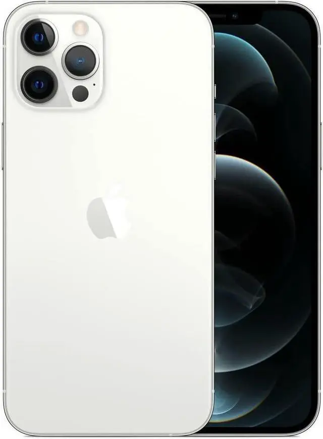 Alt view image 2 of 6 - Apple iPhone 12 PRO 128GB Fully Unlocked Silver Very Good - Grade B