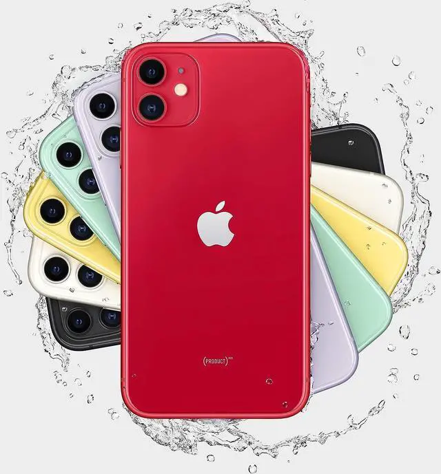 Alt view image 4 of 5 - Apple iPhone 11 64GB Fully Unlocked Red - Grade B