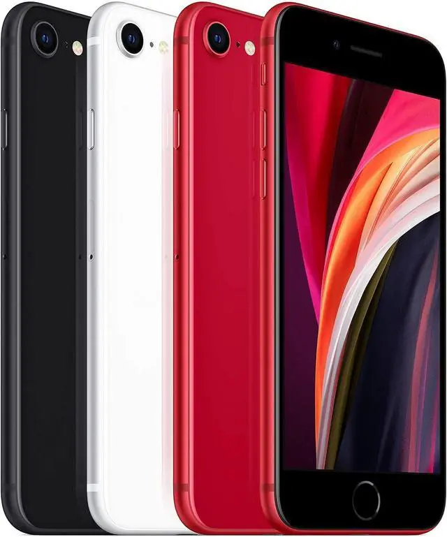 Alt view image 4 of 5 - Apple iPhone SE Gen 2 (2020) 256GB Fully Unlocked Red Very Good - Grade A-