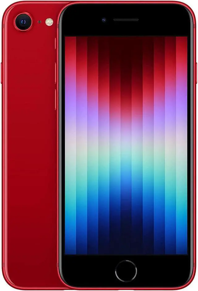 Main image of Apple iPhone SE Gen 3 (2022) 64GB Fully Unlocked Red - Grade B
