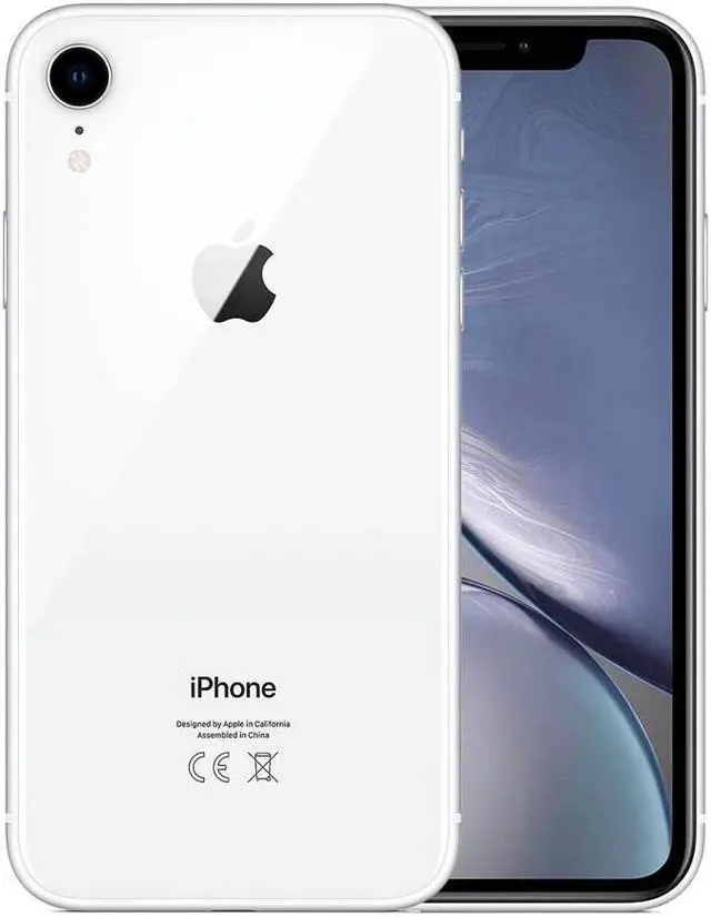 Alt view image 4 of 5 - Apple iPhone XR 64GB Fully Unlocked White Very Good - Grade A-