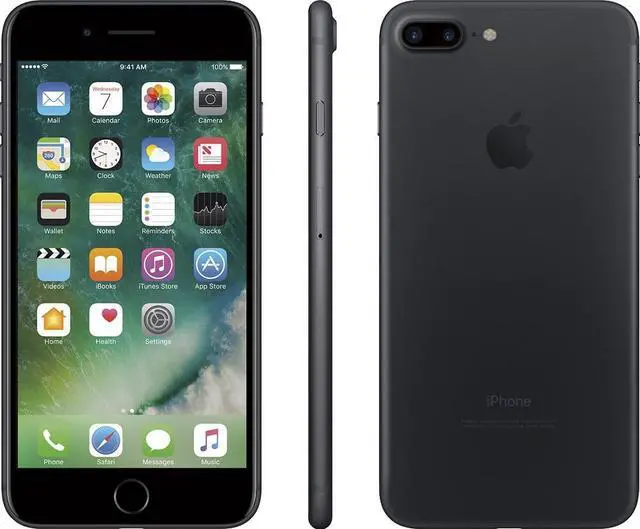 Alt view image 6 of 6 - Apple iPhone 7 Plus 32GB Fully Unlocked Black Very Good - Grade A-