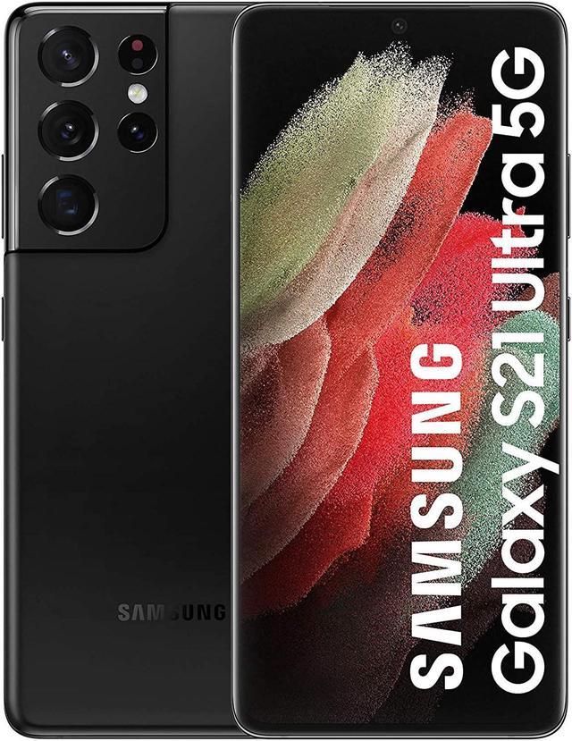 Samsung Galaxy S21 Ultra 5G, US Version, 256GB, Phantom Black - Unlocked  (Renewed) : Cell Phones & Accessories 