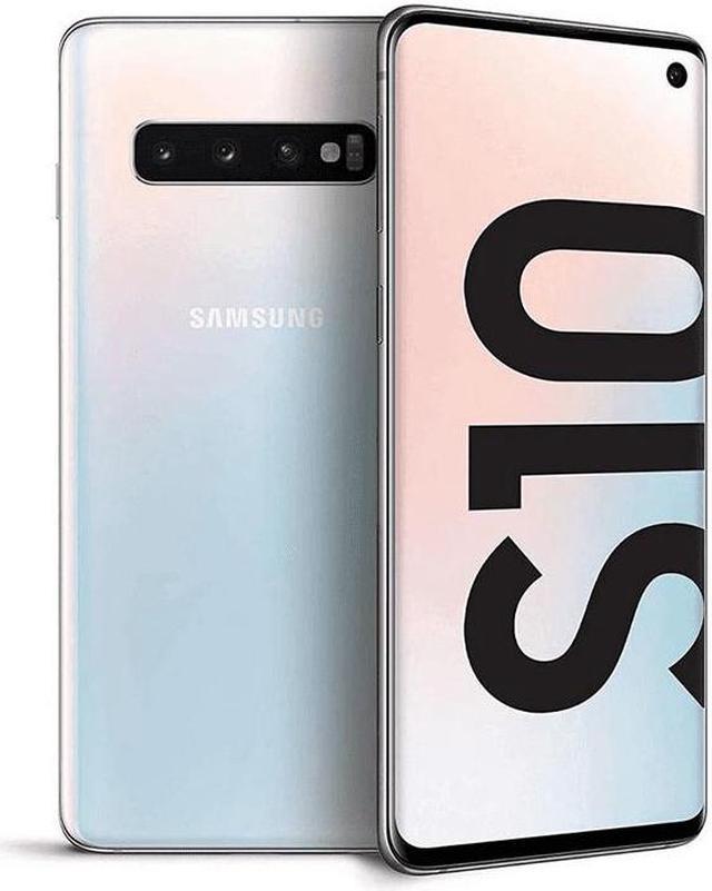 Refurbished: Samsung Galaxy S10 128GB Fully Unlocked Prism White