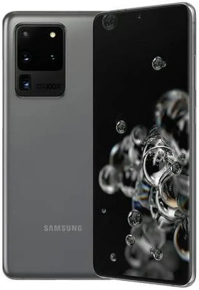 Alt view image 4 of 7 - Samsung Galaxy S20 Ultra 128GB Fully Unlocked Cosmic Grey Very Good - Grade A-