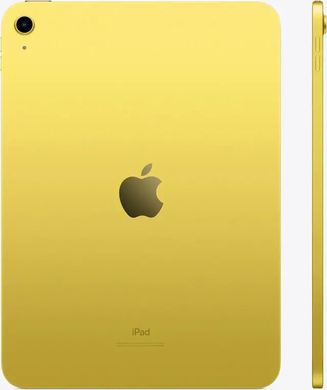 Alt view image 3 of 6 - Apple iPad 10.9 10th Gen (2022) 64GB (Wi-Fi + Cellular) Yellow - Grade A