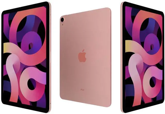 Alt view image 4 of 6 - Apple iPad Air 10.9 4th Gen (2020) 256GB (Wi-Fi + Cellular) Rose Gold - Grade A