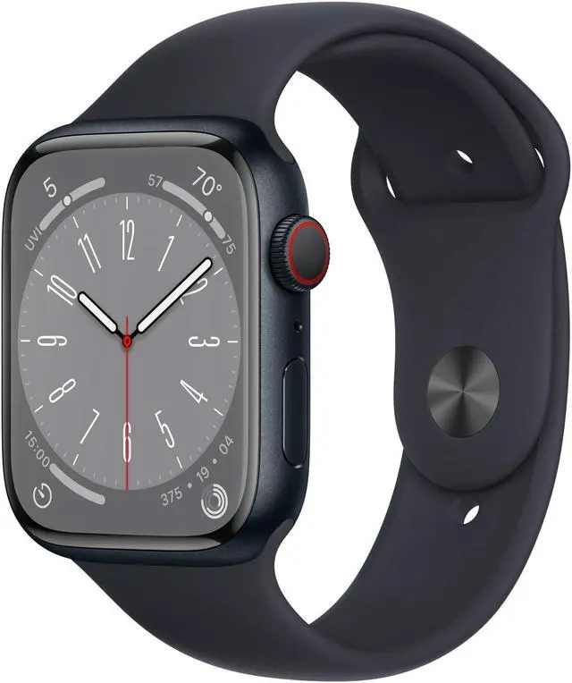 Main image of Apple iWatch Series 8 45MM Midnight Aluminum Case with Midnight Sport Band - Refurbished Very Good