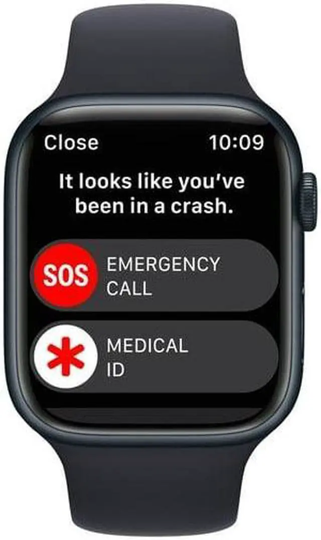 Alt view image 3 of 6 - Apple iWatch Series 8 45MM Midnight Aluminum Case with Midnight Sport Band - Refurbished Very Good