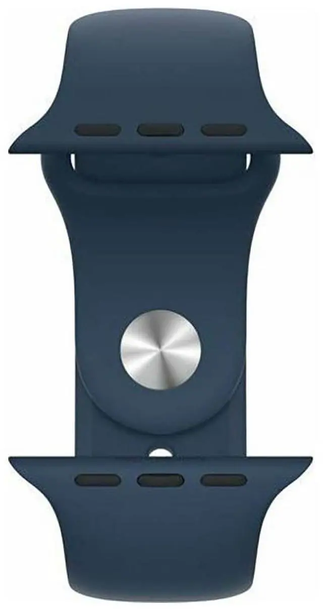 Alt view image 4 of 6 - Apple iWatch Series 7 41MM Blue Aluminum Case with Blue Sport Band (GPS + Cellular) - Refurbished Very Good