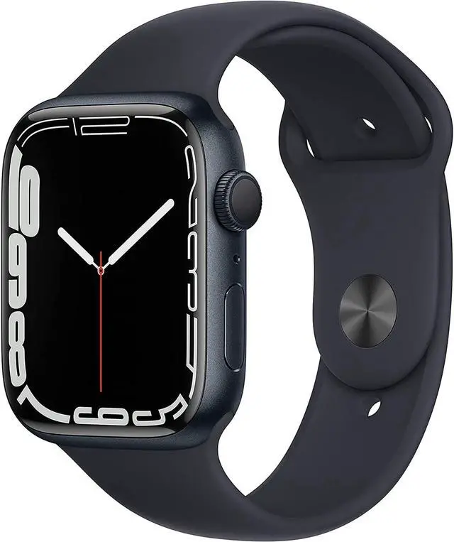 Main image of Apple iWatch Series 7 45MM Midnight Aluminum Case with Black Sport Band (GPS + Cellular) - Refurbished Good