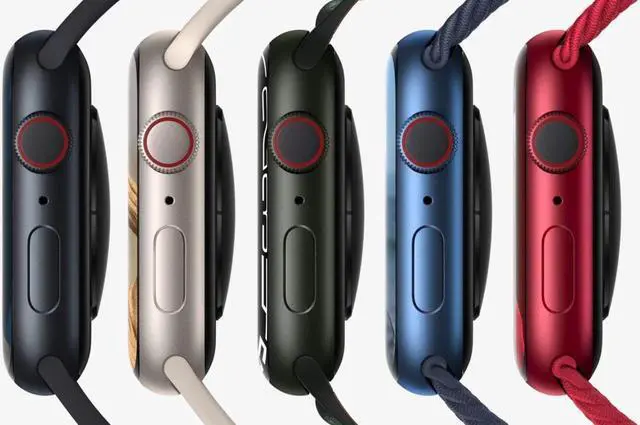 Alt view image 5 of 5 - Apple iWatch Series 7 45MM Midnight Aluminum Case with Black Sport Band (GPS + Cellular) - Refurbished Good