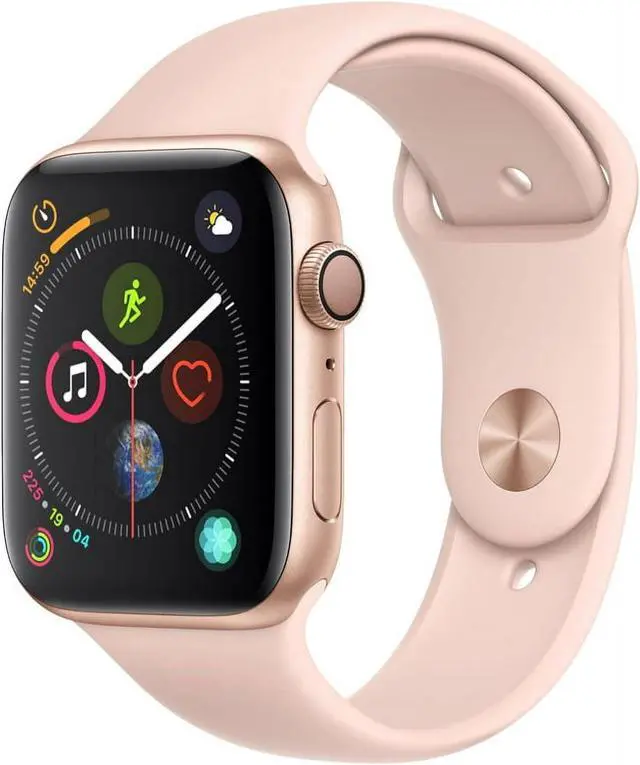 Alt view image 5 of 5 - Apple iWatch Series 4 40MM Gold Aluminum Case with Pink Sport Band (GPS + Cellular) - Refurbished Good