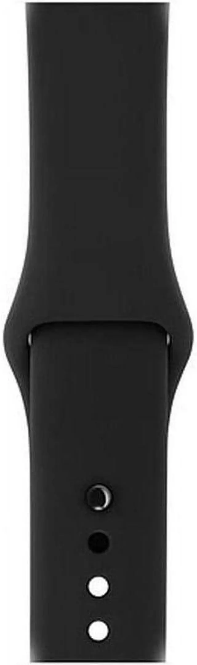 Alt view image 3 of 5 - Apple iWatch Series 4 44MM Space Gray Aluminum Case with Black Sport Band (GPS Only) - Refurbished Very Good