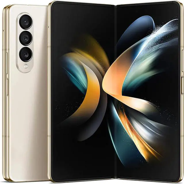 Alt view image 4 of 5 - Samsung Galaxy Z Fold4 512GB Fully Unlocked Beige - Grade A