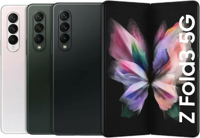 Alt view image 7 of 7 - Samsung Galaxy Z Fold 3 256GB Fully Unlocked Phantom Green - Refurbished Very Good