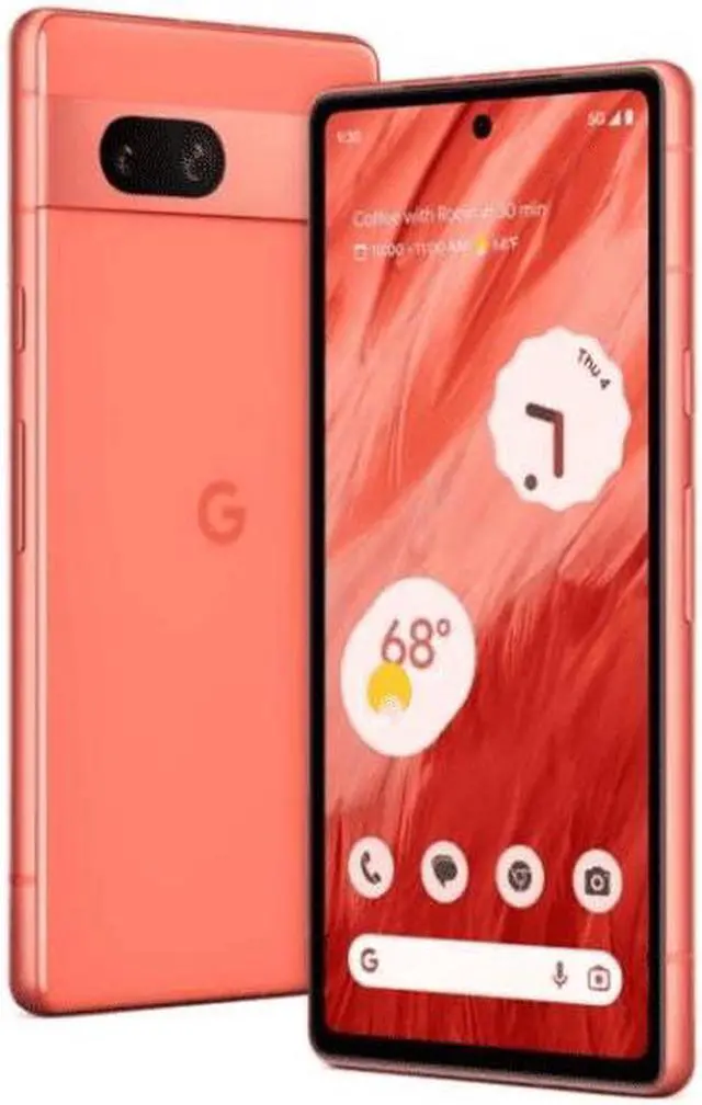 Alt view image 4 of 5 - Google Pixel 7a 128GB Fully Unlocked Coral - Refurbished Very Good