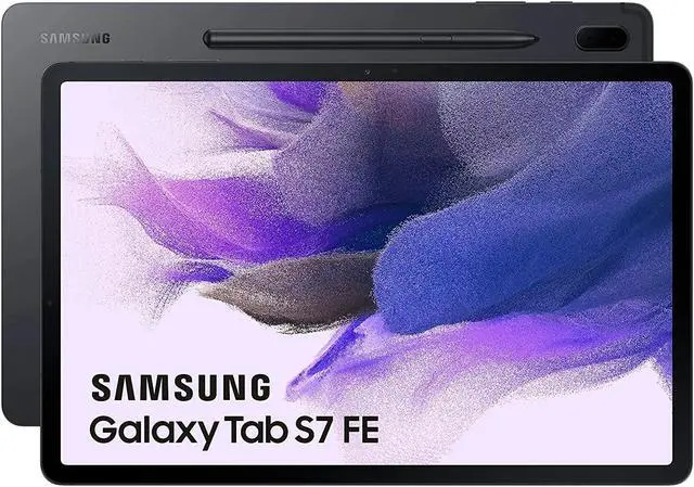 Refurbished: Samsung Galaxy Tab S7 FE 64GB Fully Unlocked Black 