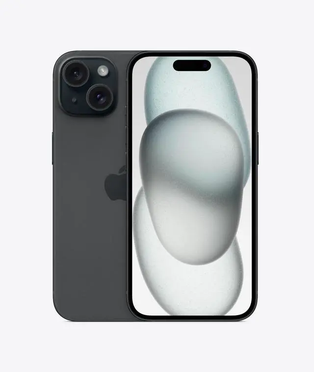 Alt view image 4 of 5 - Apple iPhone 15 Plus 256GB Fully Unlocked Black - Refurbished Good