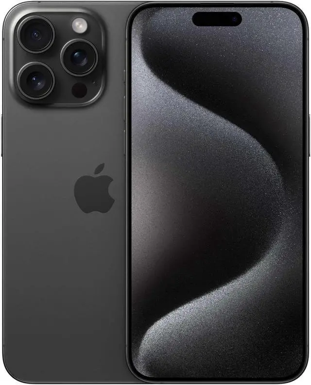 Main image of Apple iPhone 15 PRO 256GB Fully Unlocked Black Titanium - Refurbished Good