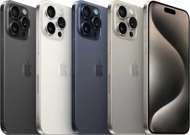 Alt view image 6 of 6 - Apple iPhone 15 PRO 256GB Fully Unlocked Black Titanium - Refurbished Good