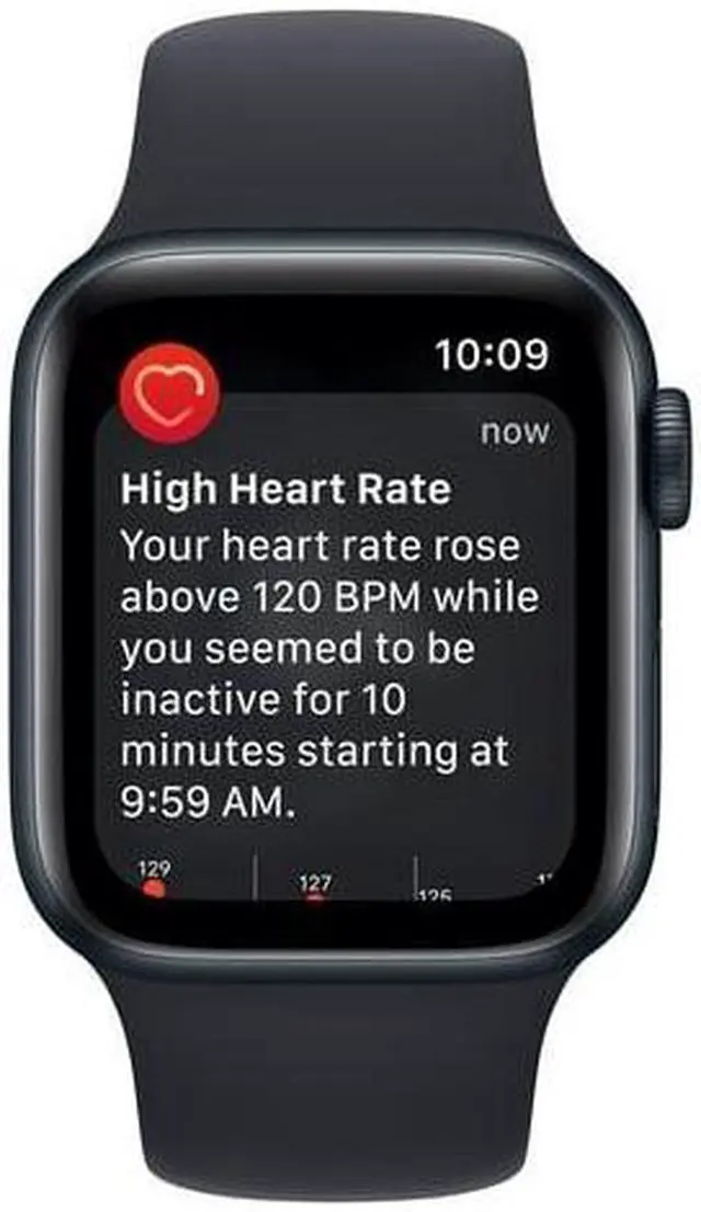 Alt view image 3 of 5 - Apple iWatch Series SE 2nd Gen 40MM Midnight Aluminum Case with Midnight Sport Band (GPS + Cellular) - Grade A