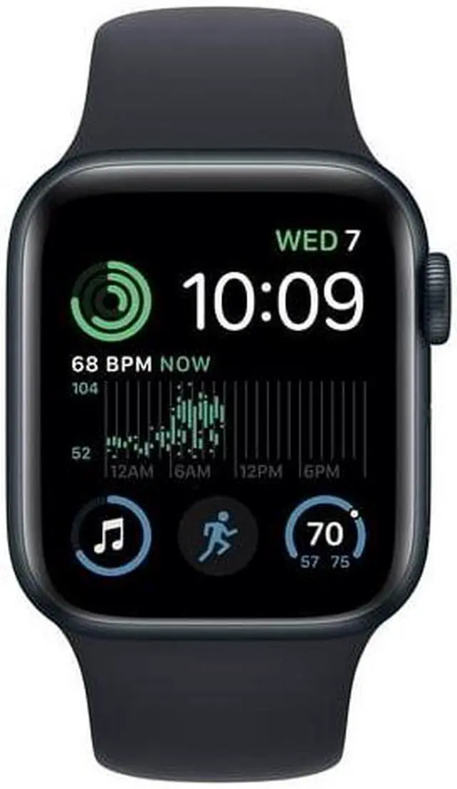 Alt view image 4 of 5 - Apple iWatch Series SE 2nd Gen 40MM Midnight Aluminum Case with Midnight Sport Band (GPS + Cellular) - Grade A