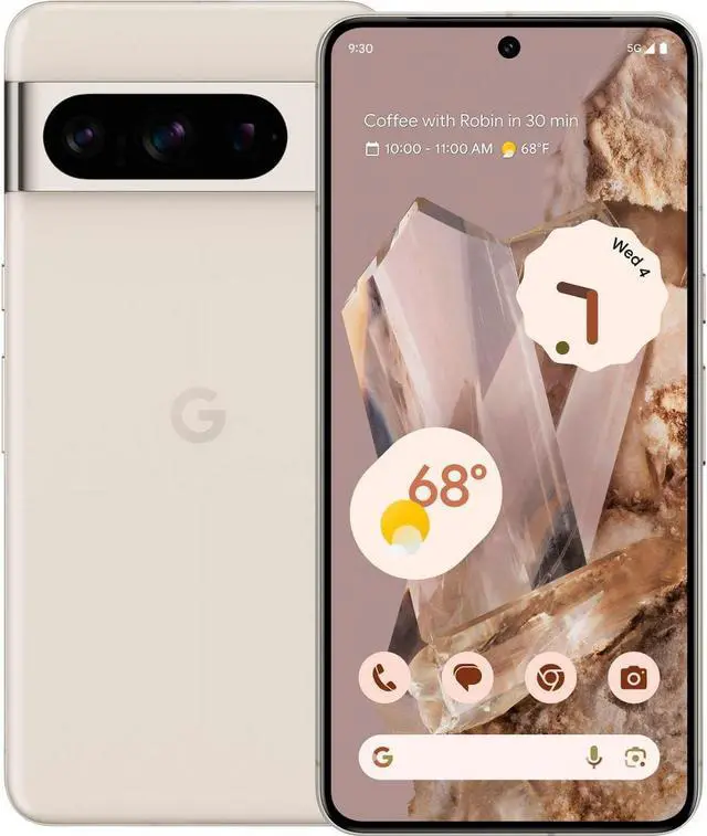 Alt view image 2 of 4 - Google Pixel 8 PRO 128GB Fully Unlocked Porcelain - Refurbished Very Good