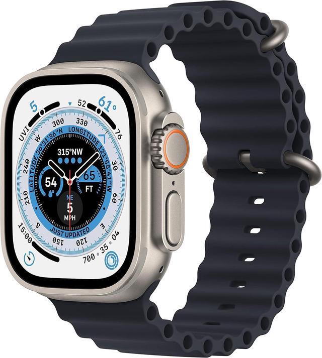 Alt view image 2 of 4 - Apple Watch Ultra [GPS + Cellular 49mm] Smart Watch w/Rugged Titanium Case & Midnight Ocean Band-Grade A
