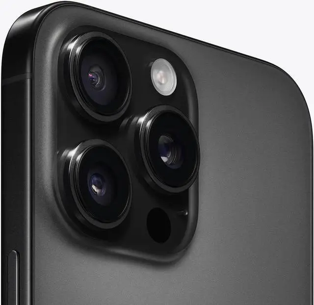 Alt view image 3 of 5 - Apple iPhone 16 Pro Max 256GB Fully Unlocked, Black Titanium-Refurbished Very Good