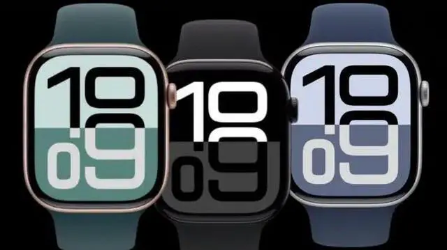 Alt view image 5 of 5 - Apple Watch Series 10 [GPS + Cellular 42mm] Jet Black Aluminum Case with Black Sport Band-Grade A