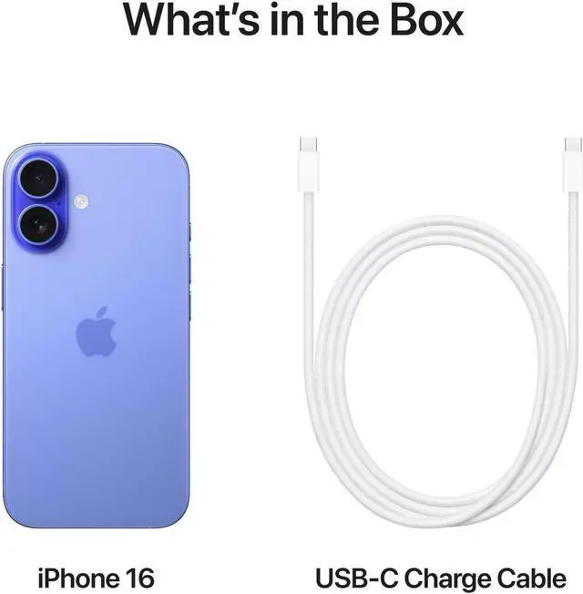 Alt view image 4 of 6 - Apple iPhone 16 256GB Fully Unlocked Ultramarine-Grade A