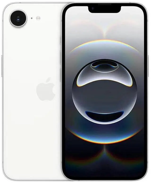 Alt view image 4 of 6 - Apple iPhone 16E 128GB Fully Unlocked White-Refurbished Very Good