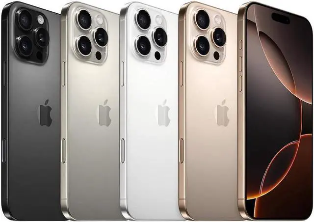 Alt view image 5 of 5 - Apple iPhone 16 Pro Max 256GB Fully Unlocked, Desert Titanium-Refurbished Good